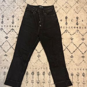Abercrombie ultra high rise straight jeans